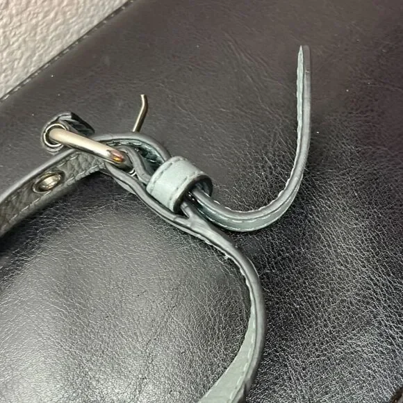 Rebecca Minkoff Studded Satchel Bag Shoulder Purse Bright Light Blue - Picture 9 of 12